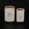 Doorbells Wireless Doorbell Ac 110-220V Smart Digital Waterproof Push Button 36 Melody 4 Volume Cordless Door Ring Us Plug