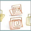 Part Favor Electroplate Card Holders Geometric Figur Form Obs!