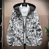 Jaquetas masculinas Outono Dupla Face Desgaste Windbreaker Homens Jaqueta Casual Masculino Com Capuz Roupas Impermeáveis ​​de Alta Qualidade Plus Size 4XL 220930