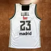 2018 New #7 Luka Doncic #23 Sergio Llull Europe Basketball Jersey 모든 크기 자수 스티치 조끼 유니폼 NCAA216S