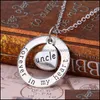 Pendant Necklaces Forever In My Heart Pendant Necklaces Mom Grandma Daughter Sister Dad Necklace Clavicle Chain Jewelry M Carshop2006 Dhhdf