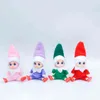クリスマスの装飾幼児の赤ちゃんエルフ人形ぬいぐるみ人形ベイビーエルフの小さな女の子と男の子のギフト棚クリスマス新年飾りホーム装飾L220907
