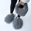 Evening Bags Fuzzy Trendy Restocked High Quality Fluffy Hand And Mongolian Fur Slides Sets