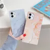 حالات هاتف الملمس الرخامي لـ iPhone11 12 13 14/Pro/Promax/Max/12 13/Mini/XR/XS/XSMAX Color Square Square Phone Case