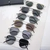 선글라스 고급 타원형 선글라스 남성 디자이너 여름 음영 편광 안경 검은 빈티지 대형 태양 안경 남성 선글래스 운전 낚시