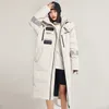 Parkas pour hommes vestes d'hiver mode XLong épaissir canard blanc coupe-vent chaud à capuche manteaux d'extérieur 220907