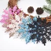 Decorazioni natalizie 12 pezzi di scintillante decorazione per albero di fiocchi di neve, ghirlanda con ciondoli, per feste annuali