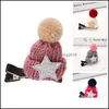 Party Favor Christmas Hairpin Fashion Wool Cap Knit Hat Hair Clip Children Girls Cute Headwears Mti Color Style 1 1Gl H1 Drop Deliver Dhmns
