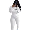 Women Tracksuits 2023 Spring Plus Size 3xl Pit Strip Letter Embroidery Two Piece Set Jogging Suit