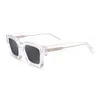 Солнцезащитные очки винтажные поляризованные ацетатные солнцезащитные очки мужчины роскошные бренд -дизайнер прозрачные квадратные солнцезащитные очки женщины негабаритные очки UV400 T220831