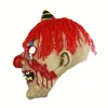Halloween-Spielzeug, Horror-Plüsch, blutiger Clown, Latexmaske, Spukhaus, Kopfbedeckung