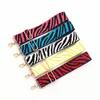 Ashion Zebra Pattern Bag Strap Women 스트랩 가방 핸드백 벨트를위한 넓은 어깨 교체 손잡이