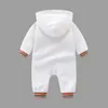 Macacão de design infantil outono inverno recém-nascido velo suéter espessante bebê menino menina roupas de algodão de manga comprida de alta qualidade macacões com capuz