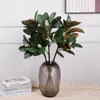 Fleurs décoratives décoration de la maison ornements Simulation plante feuille de Magnolia fleur Arrangement accessoires faux bourgeon avec des branches de fruits