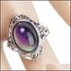 Bandringen vintage retro kleur veranderen stemmingsring ovale emotie voelen veranderbare temperatuurregeling rin wmtfzr dhgarden 821 vipjewel dhcrm