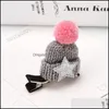 Party Favor Christmas Hairpin Fashion Wool Cap Knit Hat Hair Clip Children Girls Cute Headwears Mti Color Style 1 1Gl H1 Drop Deliver Dhmns