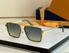 Gold Metal Square Sunglasses Men Dark Grey Designer Sunglasses Summer Sunnies Occhiali da sole UV400 Eyewear with Box