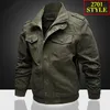 Men's Jackets Autumn And Winter Multi Pocket Military Pure Cotton Casual Work Large Loose Special Forces Men 220907