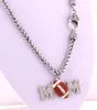 Pendentif Colliers ARRIVÉE Antique Plaqué MOM Orange Baseball Collier LINK Chain