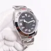ST9 Watch Black Dial 40 mm 2022 Ruch mechaniczny pokrętła zegarki mody 904L 904L