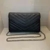 Designers Leather women WOC shoulder bags crossbody Luxury ENVELOPE handbags clutch purses ladies wallets tote Gold Silver Black Chain Bag