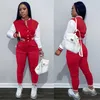 Survêtements de baseball pour femmes automne et hiver Ensemble de deux pièces Designer Uniformes Vestes Joggers Varsity Outfit