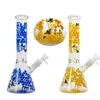 Beecomb Style Bong Heady Glass Water Pipes Straight Type Bongs 4MM Thick Dab Rigs Colorful Smoking Pipes With 18mm Bowl Diffused Downstem