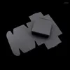 Gift Wrap 50/100PCS Folding Kraft Paper Square Carton Soap Candy Packaging Flat Boxes Retro Flip Cover Black White Empty Craft Box