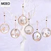 UPS Christmas decorations creative three-dimensional elk doll pendant Christmas tree ornaments Christmas wooden pendant crafts Wholesale