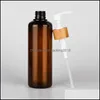 収納ボトルジャーストレージボトル瓶空の120ml 250ml 500mlローションポンプボトルペット霜の明るいmber