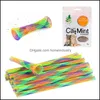 Cat Toys Cat Toys Spring Tube Interactive Catnip Kitten Play Plastic Pet Training Mticolor SupplyCat Drop Delivery 2021 Home Garde Dhan8