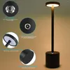 Tafellampen LED Desk Lamp Touch Diming metalen aluminium legering oplaadbaar licht voor bar woonkamer leesverlichting