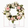 Fleurs décoratives Styles multiples Pivoine en soie Fleurs artificielles Porte Guirlande de simulation de qualité parfaite pour la décoration de fête à la maison de mariage