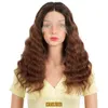 Syntetyczne peruki Burgundowe koronkowe peruki czołowe dla kobiet ludzkie włosy luźne luźne peruka głęboko koronkowe 99J ciemne brazylijskie koronkowe peruki ludzkie włosy t220907
