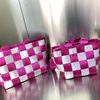 Bolsas de compras simples de crochê de alta qualidade ombro de moda ladra casual tricô feminino zíper macio Totes famosas carteiras de grife jovens p