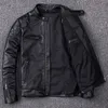 Herren Lederimitat MAPLESTEED 100 % natürliche Kalbslederjacke für Herren Motorradjacken Moto Biker Kleidung Herrenmantel Winter 5XL M011 220907