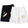 Shorts pour hommes Designer Summer Marque Mode Luxe Casual Pantalons de sport Flèches lâches Imprimé Bandes réfléchissantes Noir Gym G5QY