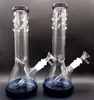 Blaue 10 Zoll dicke Glas-Wasserpfeifen, gerade Wasserbongs, Öl-Dab-Rigs, Rauchpfeifen mit weiblichem 18-mm-Gelenk