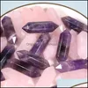 Stone Natural Plillar Stone Hexagon Rose Quartz Amethyst For Jewelry Making Crystal Chakra Point Oval Cab Charms Accesso Dhseller2010 Dhsmf