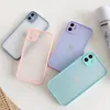 Cases Case For iPhone 14 Pro Max 13 Mini 12 11 XS XR X 8 7 Plus SE 2 In 1 Candy Lens Camera Shockproof Matte Frosted Hard Cover Silicone Armor