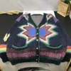 여성 스웨터 코트 럭셔리 두꺼운 따뜻한 모헤어 플러스 사이즈 롱 카디건 가을 겨울 스웨터 스트라이프 자카드 니트 자켓