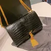 Сумки 5a luxurybag Kate дизайнерская сумка Сумочка женская Crobody Chain Наплечная сумка-мессенджер Роскошные дизайнеры Женский женский кошелек 2022 высококачественный кошелек с икрой и кисточкой