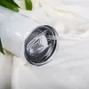 미국 재고 20oz 승화 텀블러 병 블랭크 스테인레스 스틸 텀블러 DIY 스트레이트 컵 진공 절연 600ml 자동차 커피 머그 907