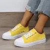 Klassieke canvas flats Sneakers Dames Vrijetijdsschoenen Mode Platform Lage dames enkele schoenen Dikke zolen Snoep Vrouw