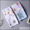 Handkerchiefs Womens Handkerchief Girls Woman Handkerchiefs For Women Cotton Print Pack Wholesale Christmas Drop Delivery 2021 Fashio Dhi0N