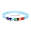 Fios de miçangas 7 Chakra Bracelet Christmas Ladies Jóias Presentes Cura Energy Blend Men e mulheres ioga Férias de aniversário G DHSELLER2010 DHFGW