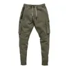 Herrbyxor joggers m￤n streetwear byxor flera dragkedja fickor muskel m￤n byxor svettbyxor tr￤ning 20ck19 220907