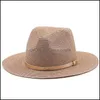 Stingy Brim Hats Spring Summer Beach Hat St Women M￤n breda brim hattar kvinna man jazz panama topp cap kvinnlig manlig utomhus ca carshop2006 dhthj