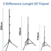 Tripods 2m Pography Light Stand Tripod voor camera professionele verstelbare Po Studio flitsen video