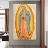 Canvas Painting Virgin Mary Character Christian Art Religious Posters Prints Wall Art Picture for Living Room Wall Decor Cuadros